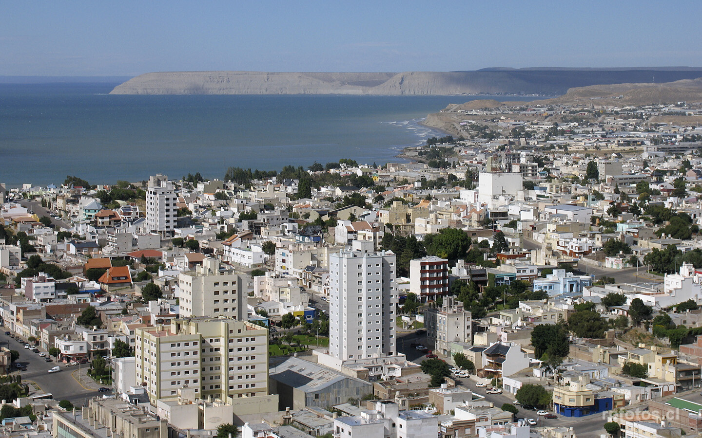 Vista de Comodoro Rivadavia