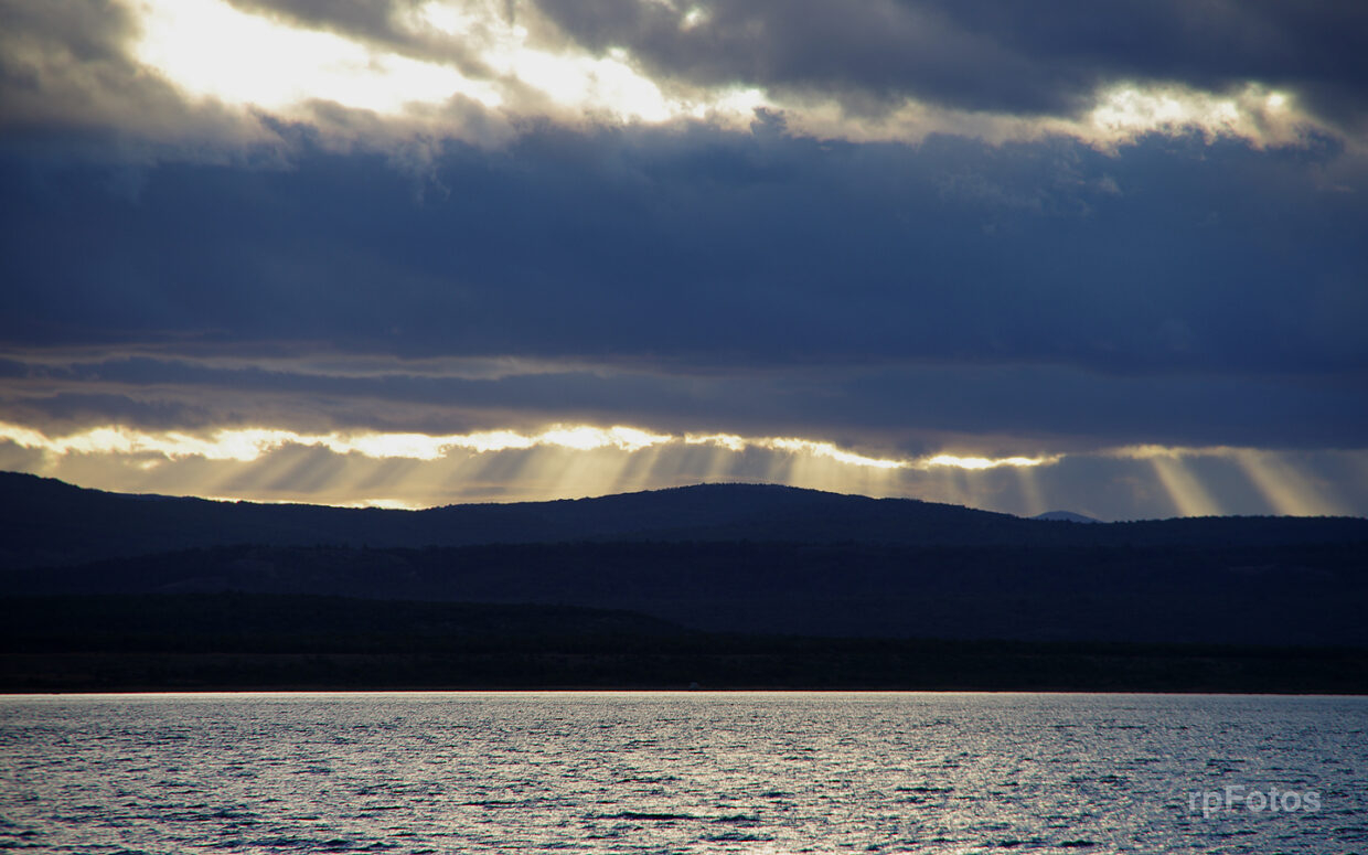 atardecer en Puerto Natales
