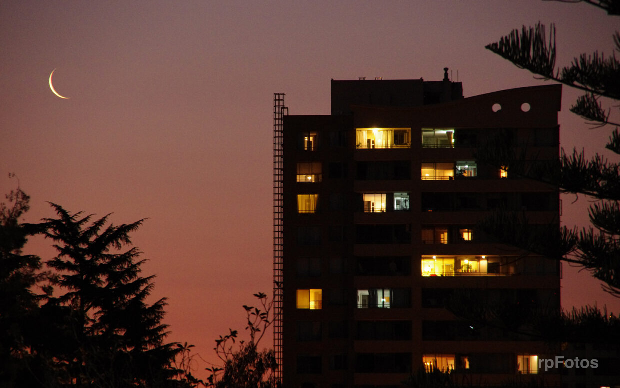 atardecer en Ñuñoa