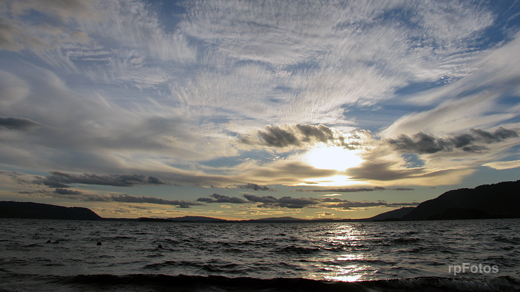 Atardecer en Lago Calafquén