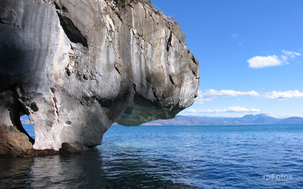 Catedrales de mármol, lago General carrera