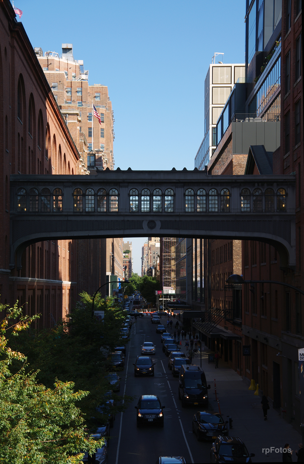 Puente entre edificios, Sky Line, NYC
