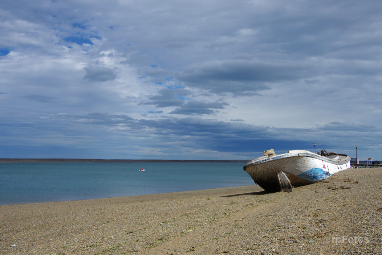 Playa en san Julián, Argentina