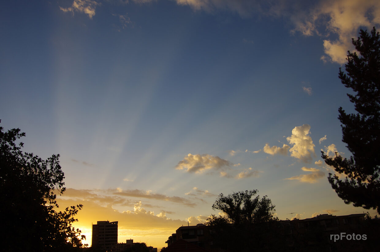 atardecer en santiago